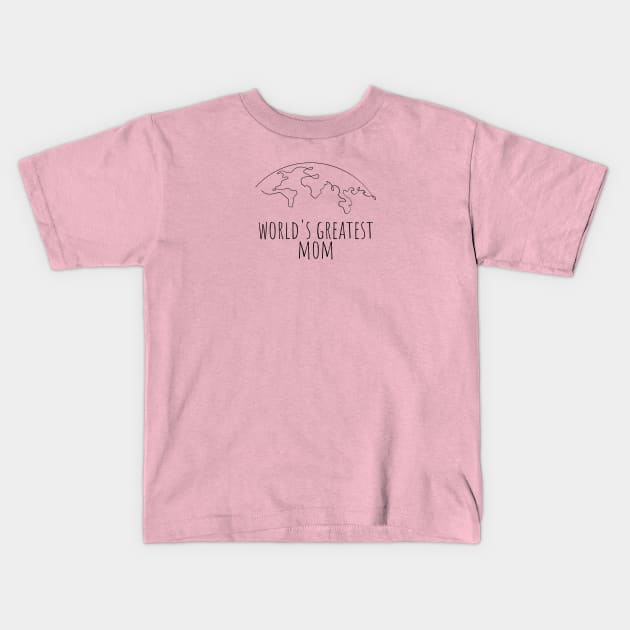 Word's Greatest Mom Kids T-Shirt by DoggoLove